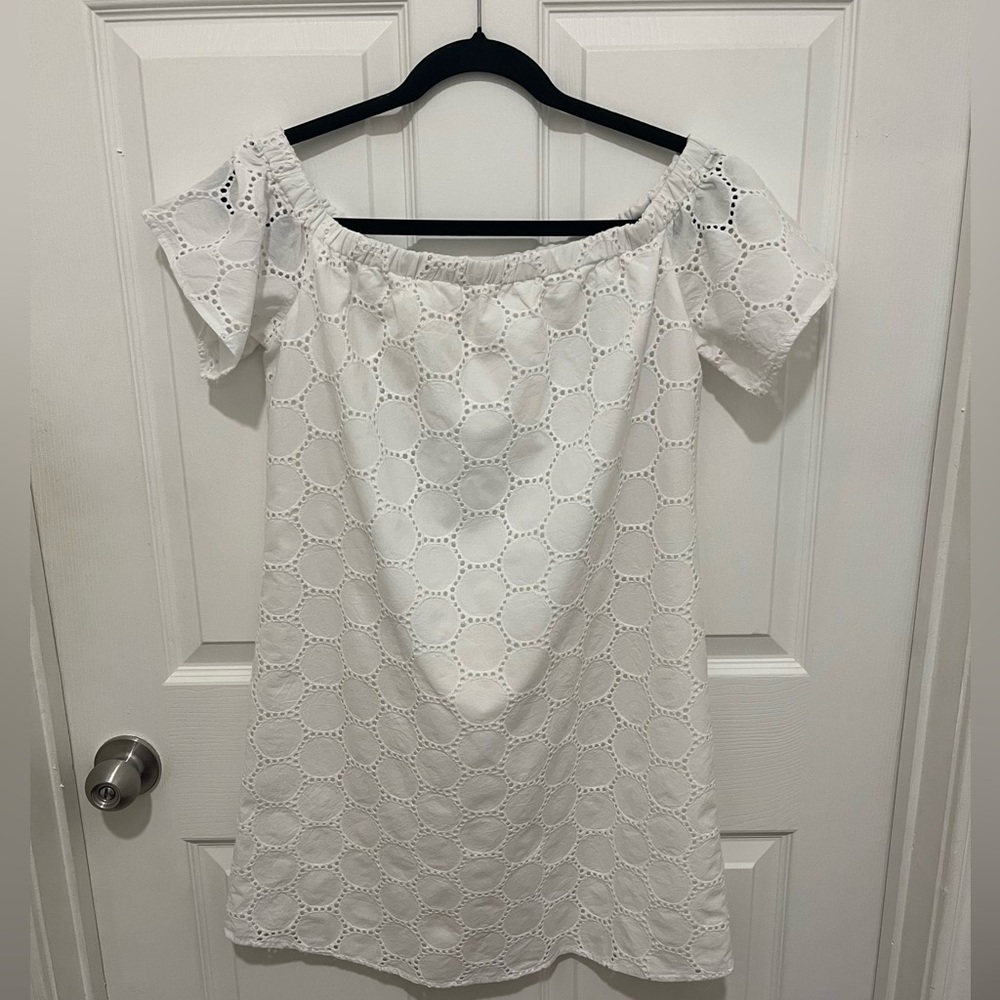 SAIL TO SABLE Dot Eyelet Dress Size M - Picture 2 of 11